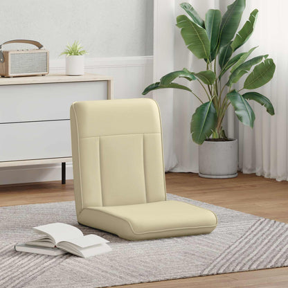 Sedia a pavimento regolabile Crema Similpelle
