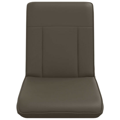 Sedia a pavimento regolabile Grigio Similpelle