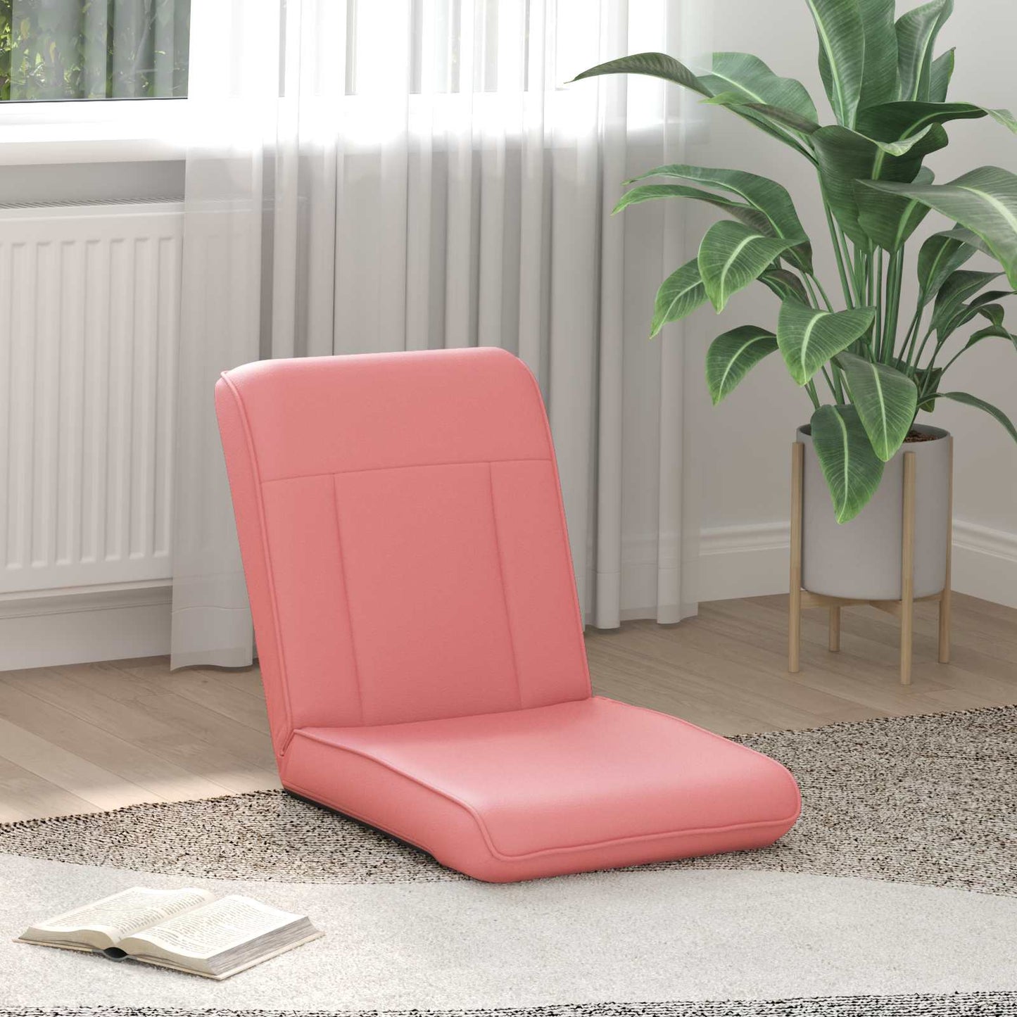 Sedia a pavimento regolabile Rosa Similpelle | homemem39