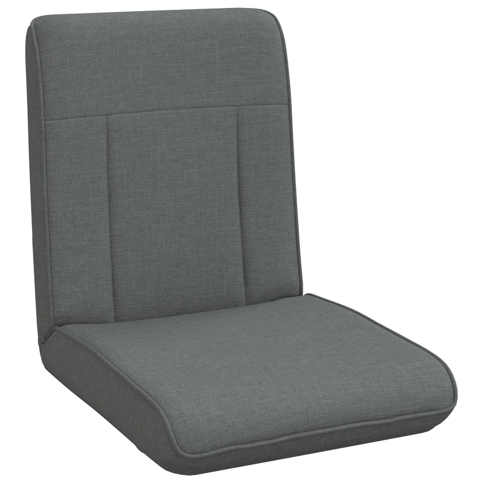 Sedia a pavimento regolabile Grigio Scuro Tessuto | homemem39