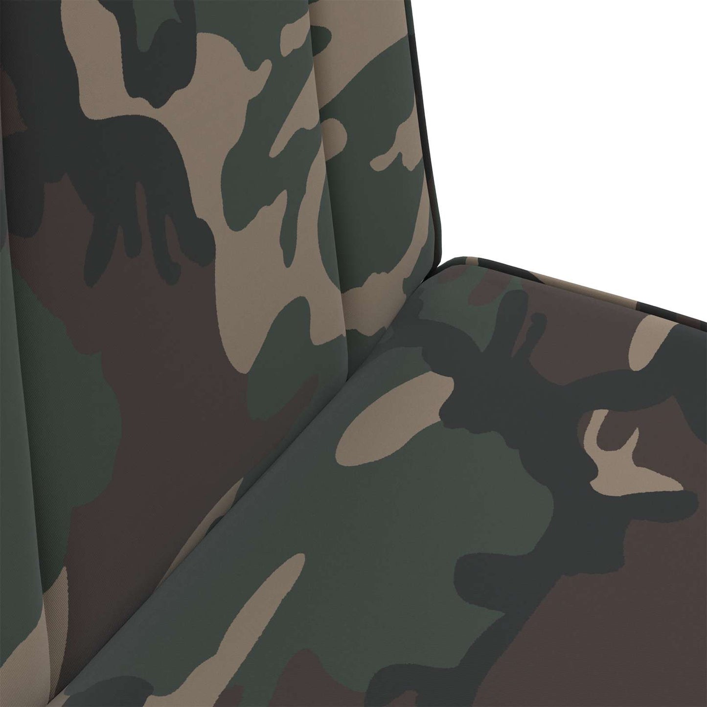 Sedia a pavimento regolabile Verde militare Tessuto | homemem39