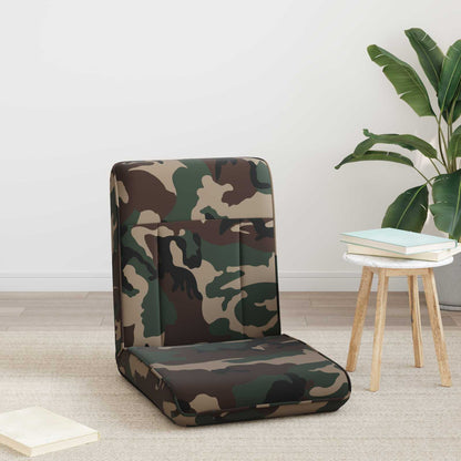 Sedia a pavimento regolabile Verde militare Tessuto