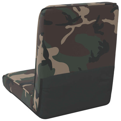 Sedia a pavimento regolabile Verde militare Tessuto | homemem39