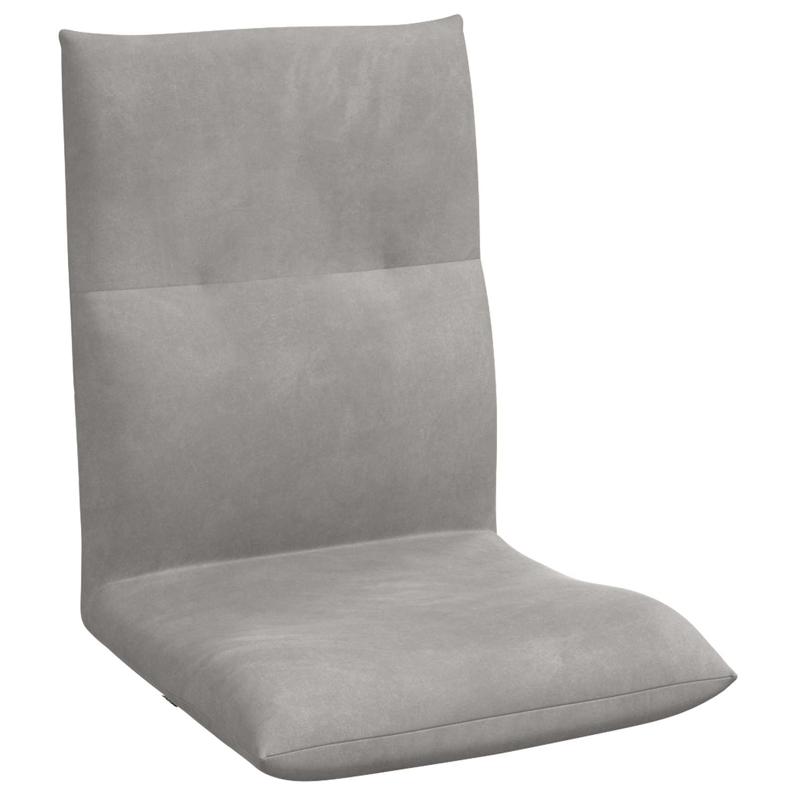 Sedia a pavimento regolabile Grigio Chiaro Velluto | homemem39