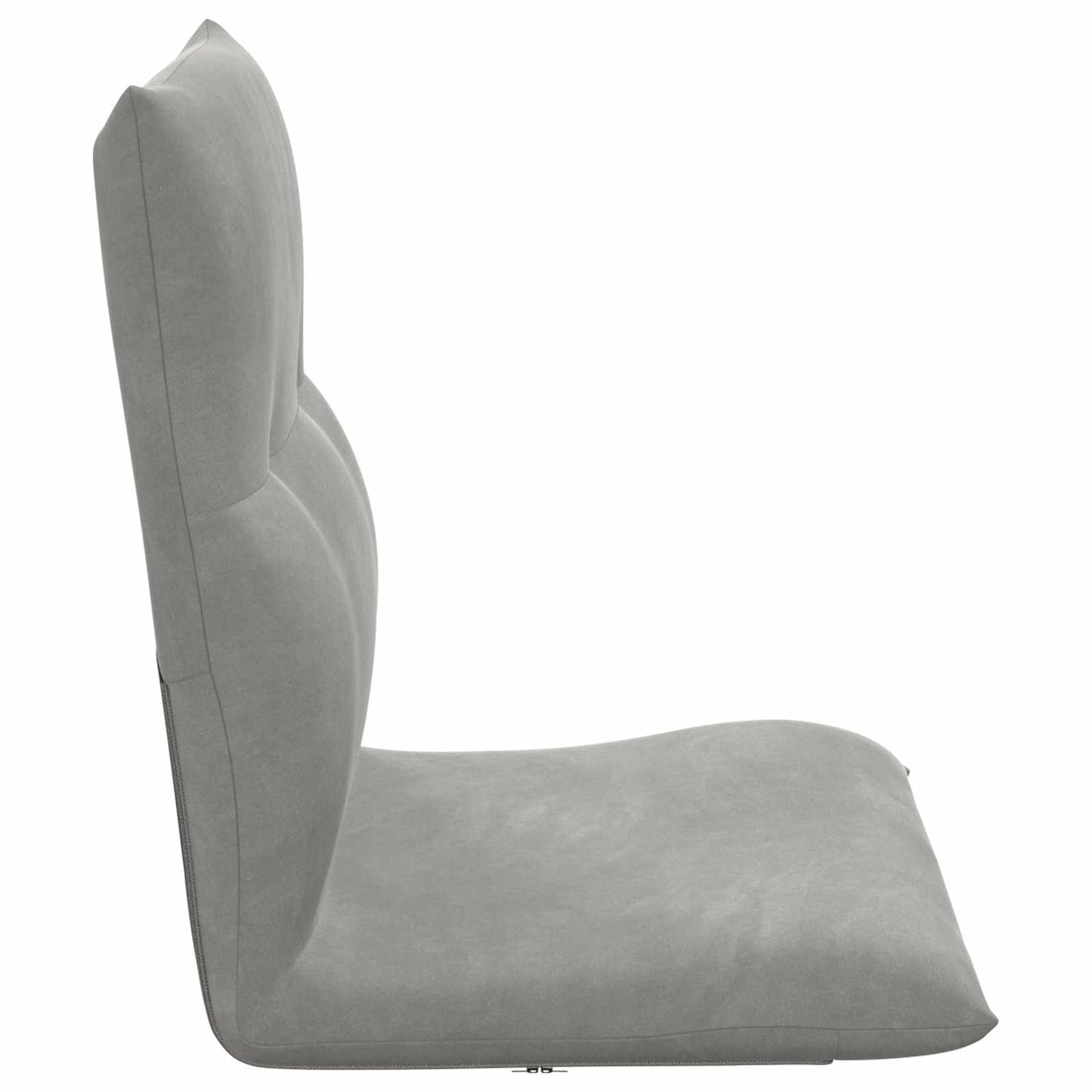 Sedia a pavimento regolabile Grigio Chiaro Velluto | homemem39