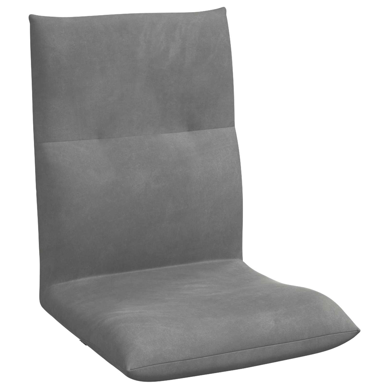 Sedia a pavimento regolabile Grigio Scuro Velluto | homemem39