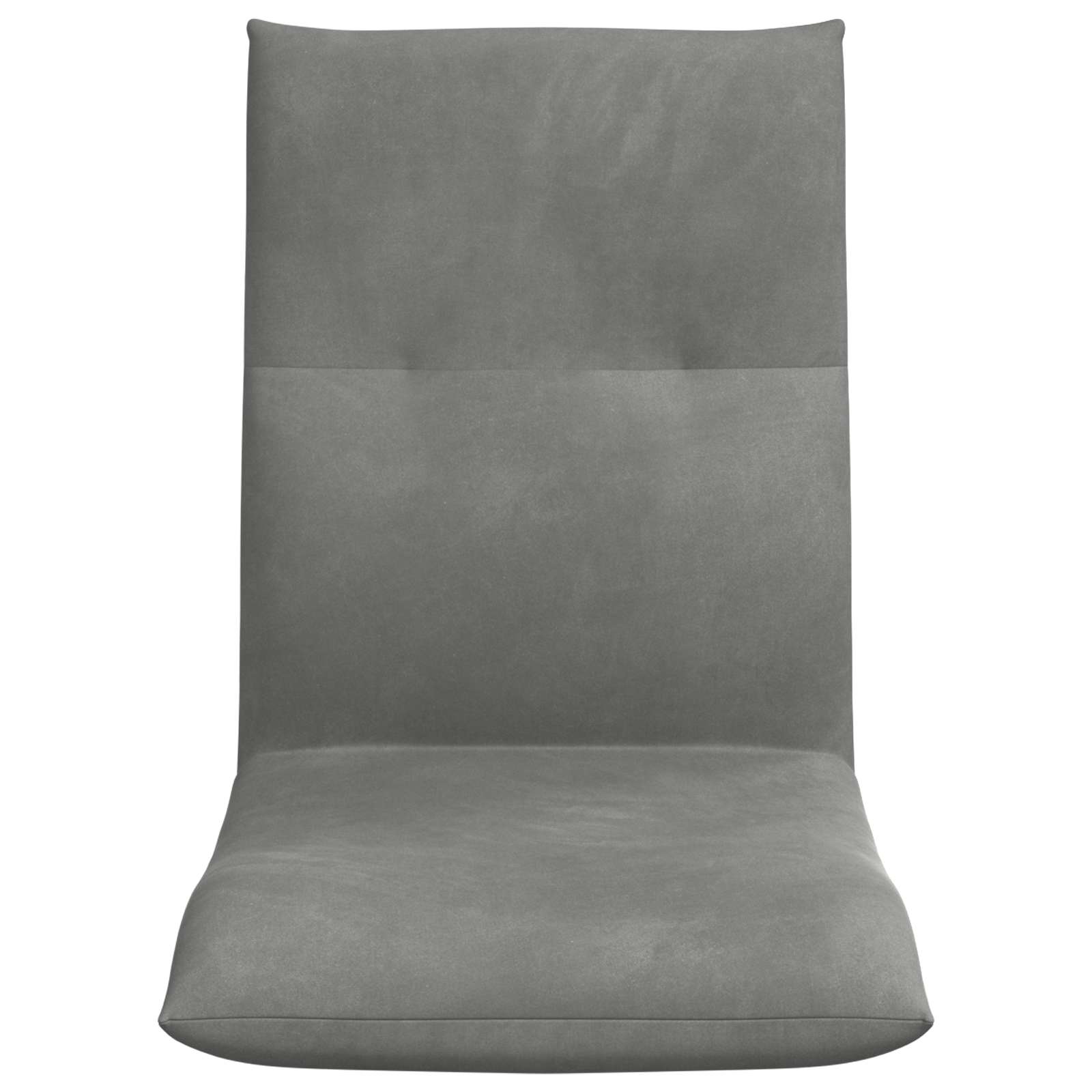 Sedia a pavimento regolabile Grigio Scuro Velluto | homemem39