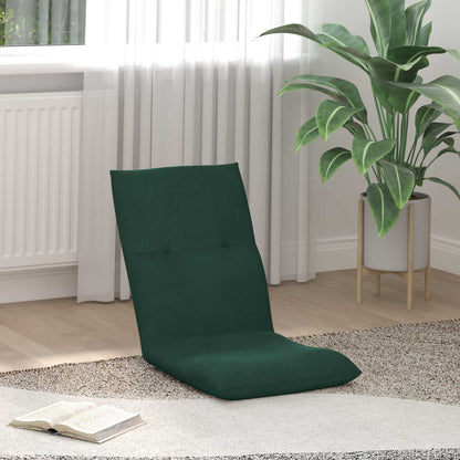 Sedia a pavimento regolabile Verde Scuro Velluto | homemem39