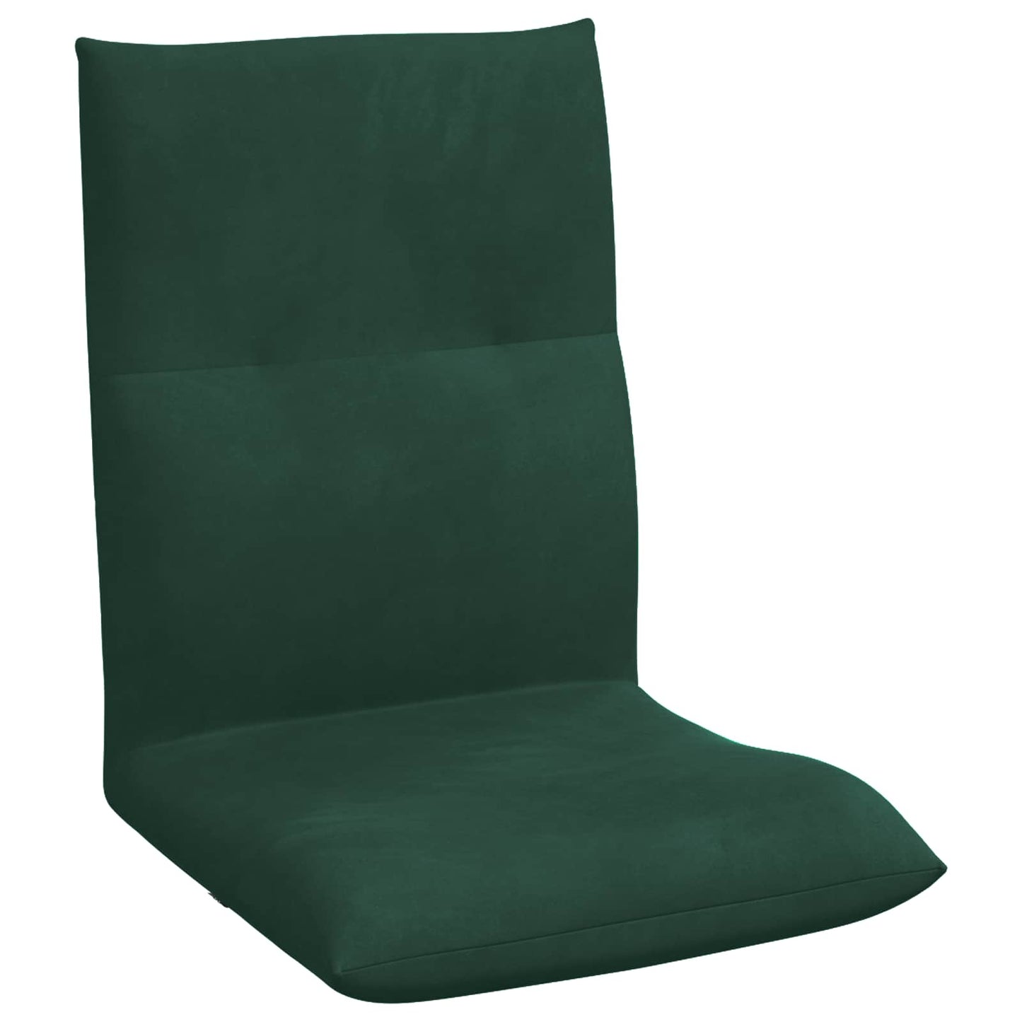 Sedia a pavimento regolabile Verde Scuro Velluto | homemem39