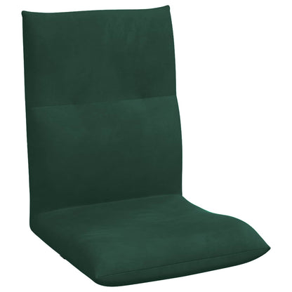 Sedia a pavimento regolabile Verde Scuro Velluto | homemem39