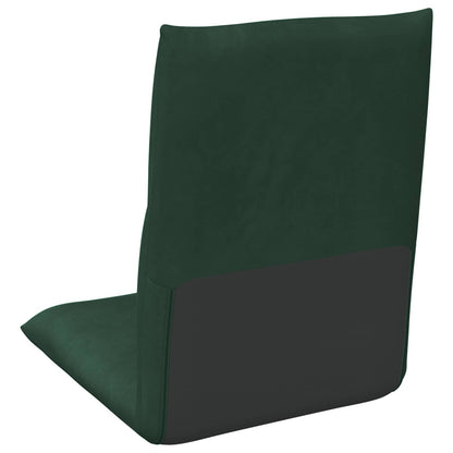 Sedia a pavimento regolabile Verde Scuro Velluto | homemem39