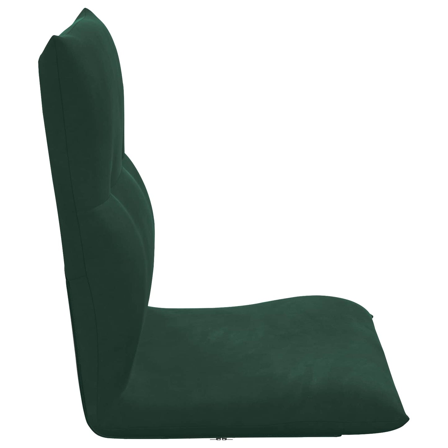 Sedia a pavimento regolabile Verde Scuro Velluto | homemem39