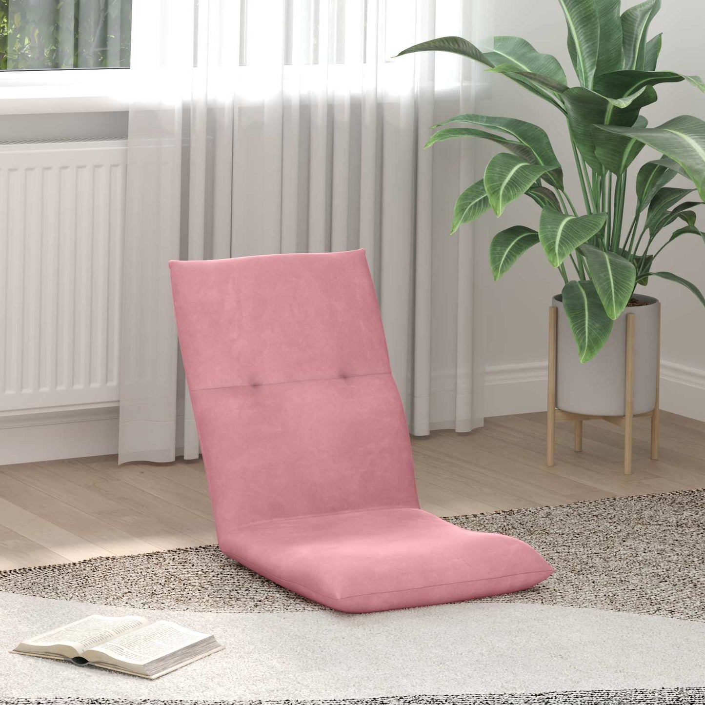 Sedia a pavimento regolabile Rosa Velluto | homemem39