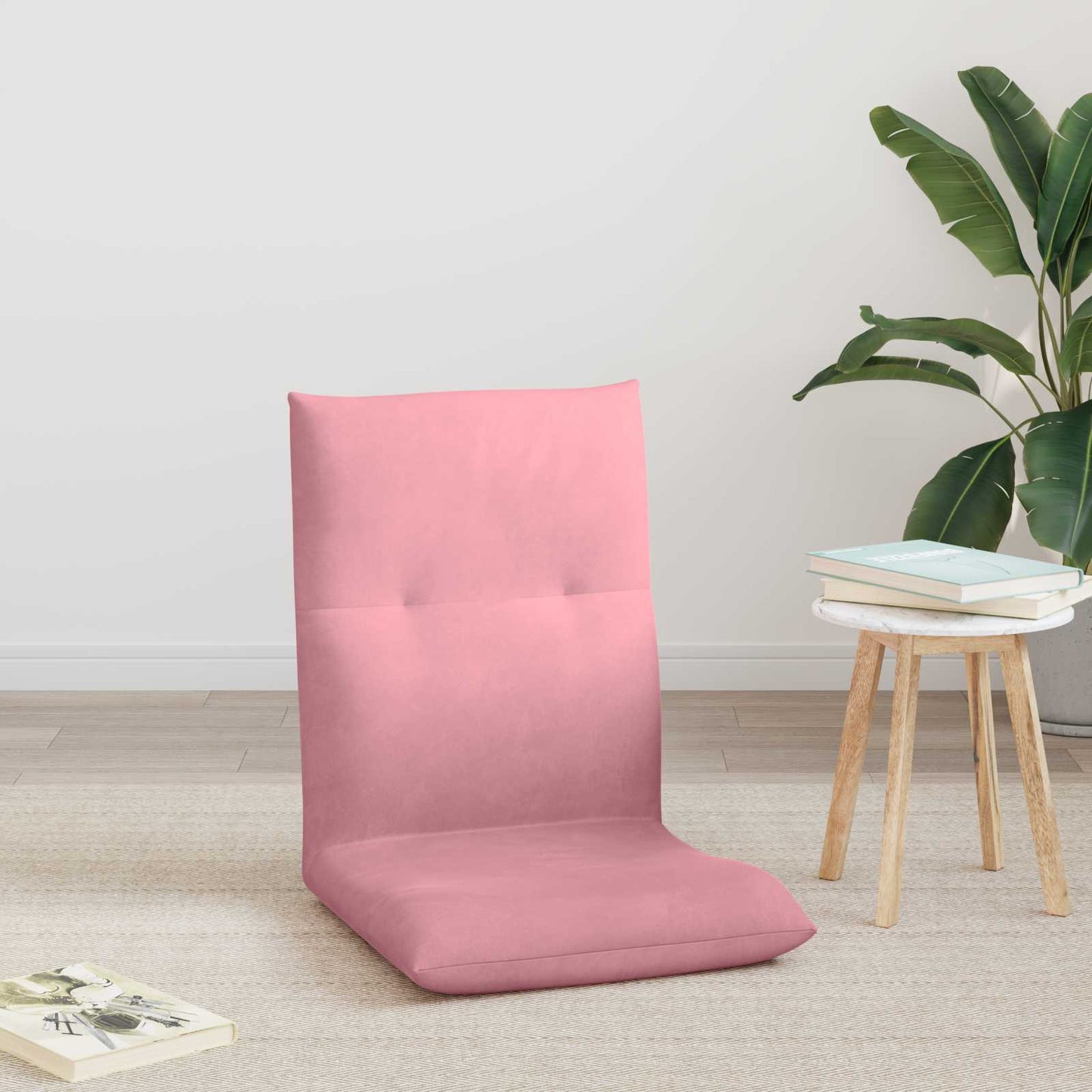 Sedia a pavimento regolabile Rosa Velluto
