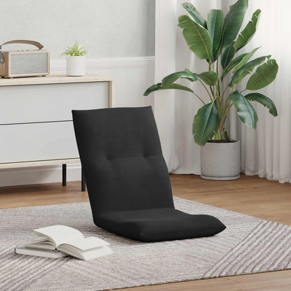 Sedia a pavimento regolabile Nero Velluto