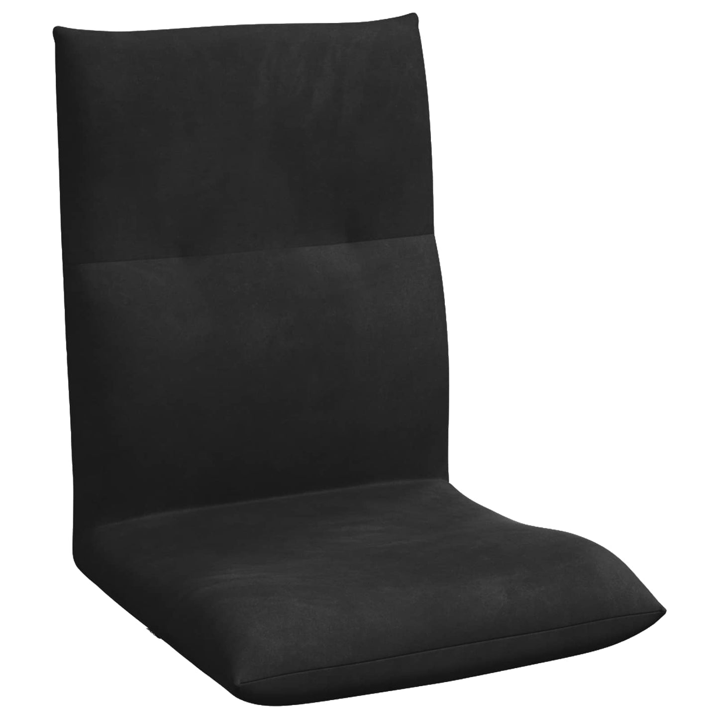 Sedia a pavimento regolabile Nero Velluto