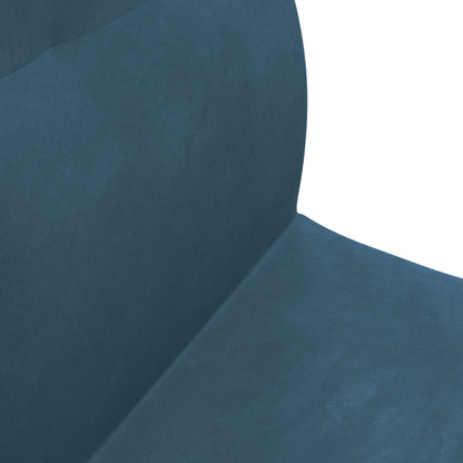 Sedia a pavimento regolabile Blu Velluto | homemem39
