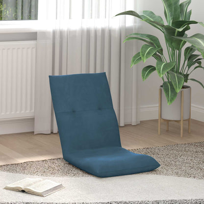 Sedia a pavimento regolabile Blu Velluto | homemem39