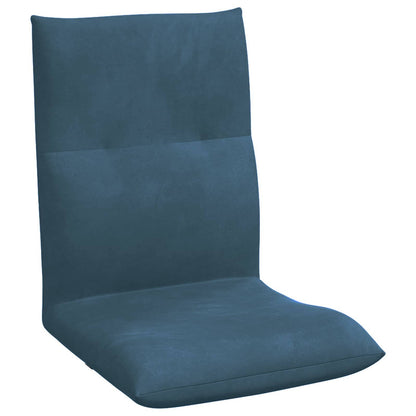 Sedia a pavimento regolabile Blu Velluto