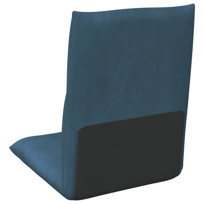 Sedia a pavimento regolabile Blu Velluto | homemem39