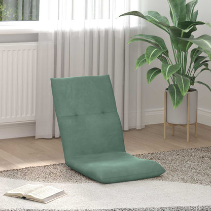 Sedia a pavimento regolabile Verde Mare Velluto | homemem39