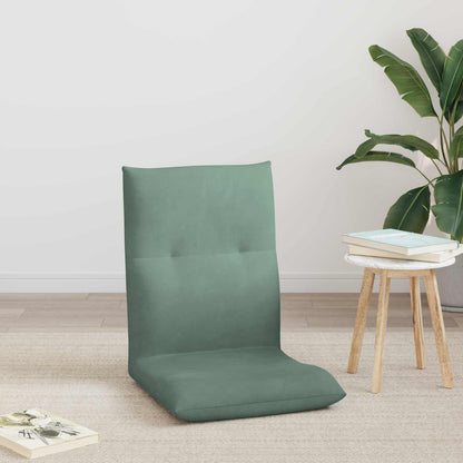 Sedia a pavimento regolabile Verde Mare Velluto | homemem39