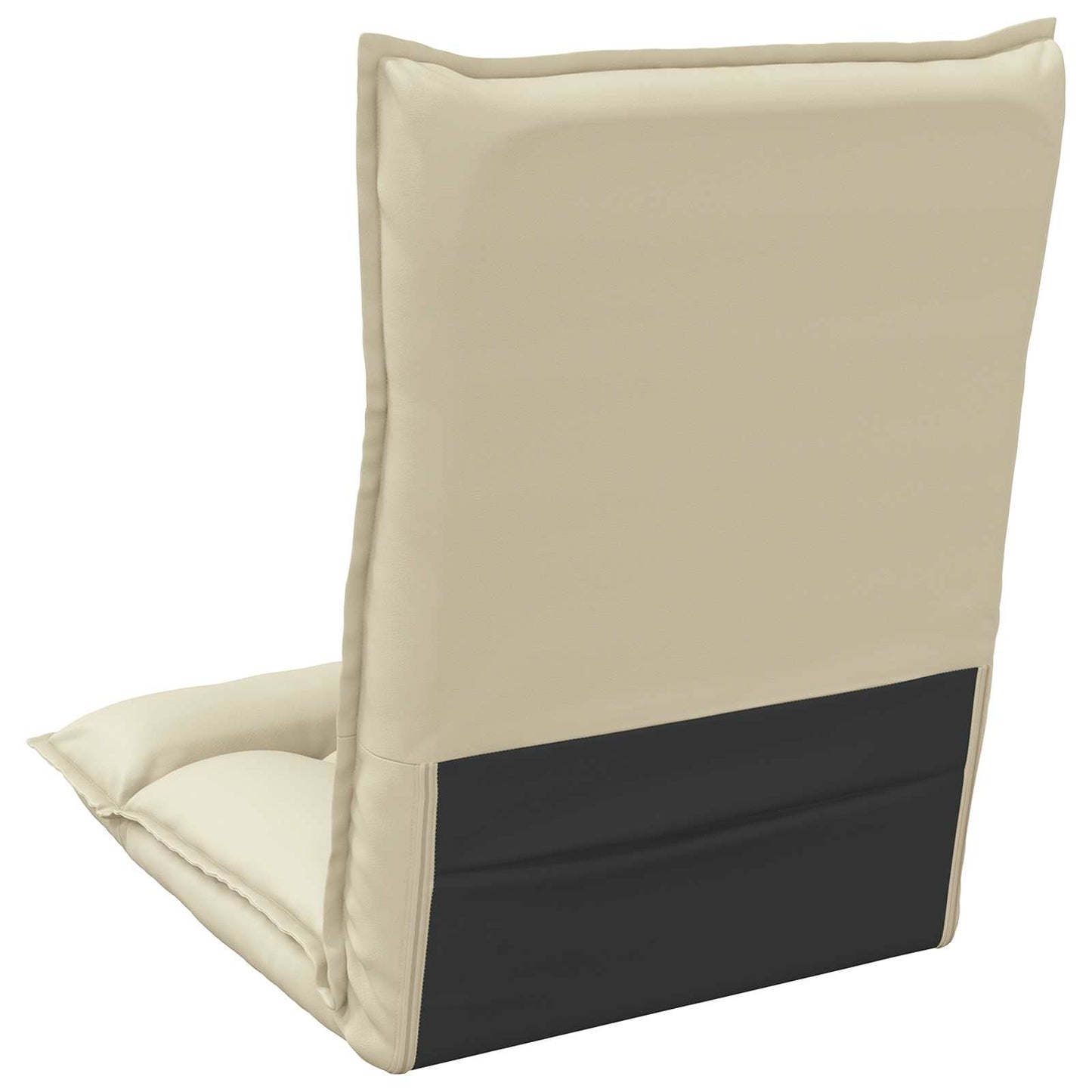 Sedia a pavimento regolabile Crema Similpelle | homemem39