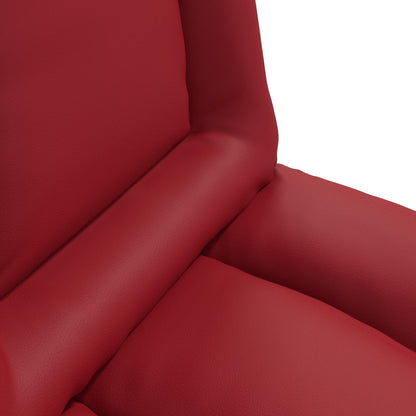 Sedia a pavimento regolabile Rosso Vino Similpelle