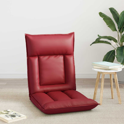Sedia a pavimento regolabile Rosso Vino Similpelle | homemem39