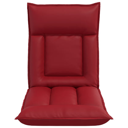 Sedia a pavimento regolabile Rosso Vino Similpelle | homemem39