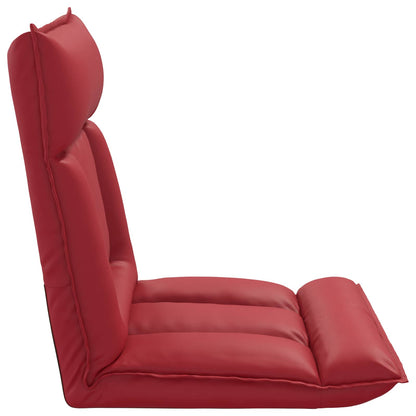 Sedia a pavimento regolabile Rosso Vino Similpelle | homemem39