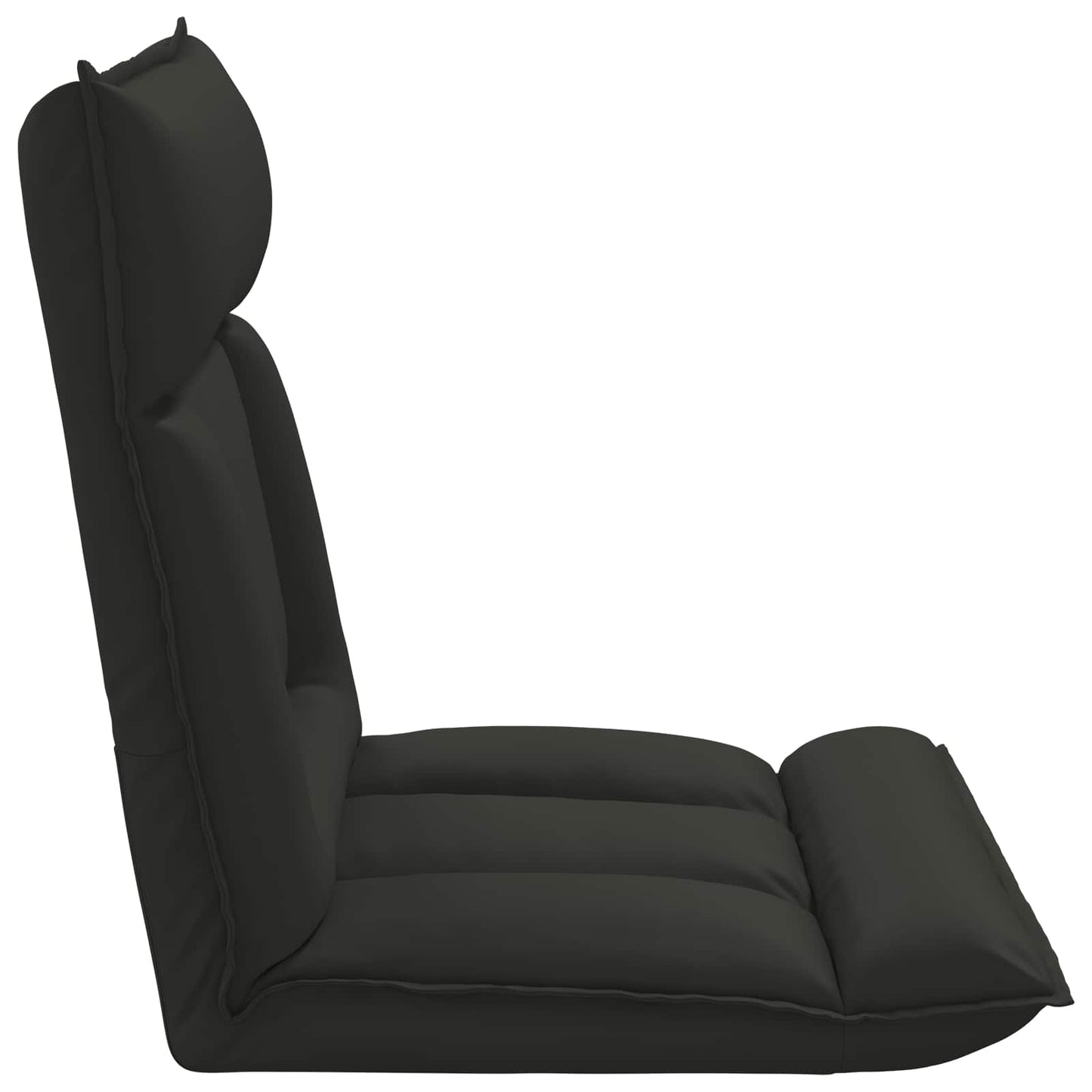 Sedia a pavimento regolabile Nero Similpelle | homemem39