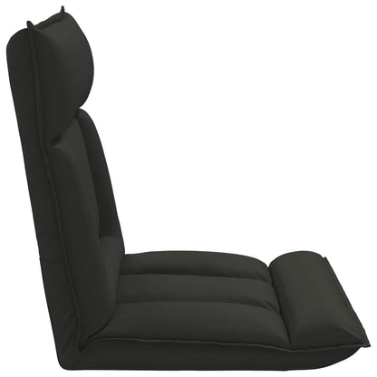 Sedia a pavimento regolabile Nero Similpelle | homemem39