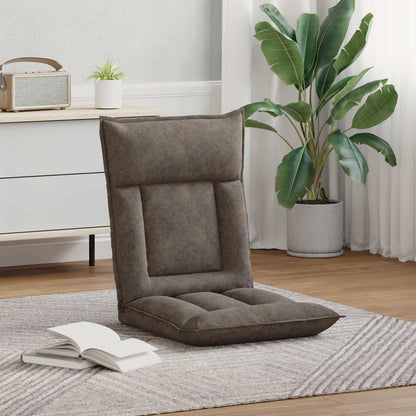 Sedia da Pavimento Grigio scuro 55 x 61 x 70 cm Tessuto | homemem39