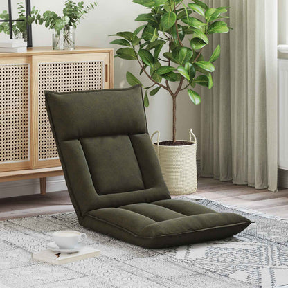 Sedia da Pavimento Verde militare 55 x 61 x 70 cm Tessuto | homemem39