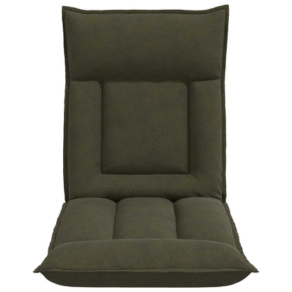 Sedia da Pavimento Verde militare 55 x 61 x 70 cm Tessuto | homemem39