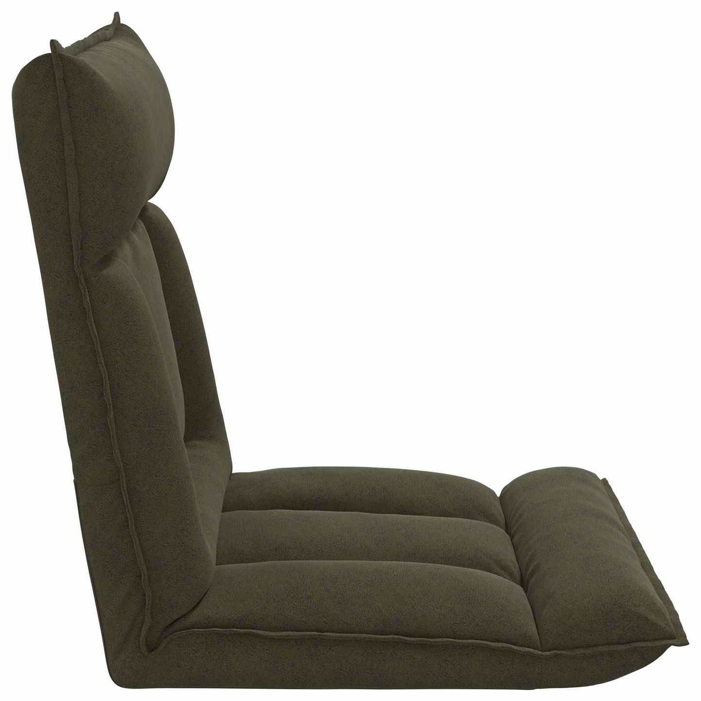 Sedia da Pavimento Verde militare 55 x 61 x 70 cm Tessuto | homemem39