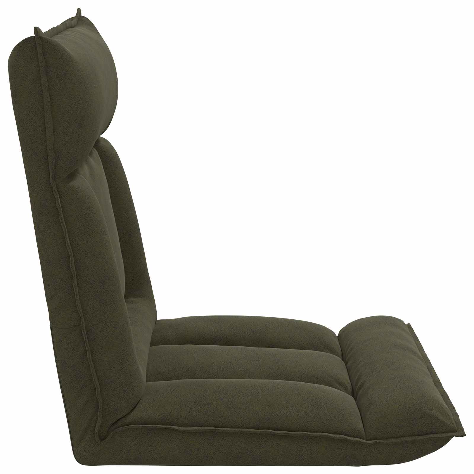 Sedia da Pavimento Verde militare 55 x 61 x 70 cm Tessuto | homemem39