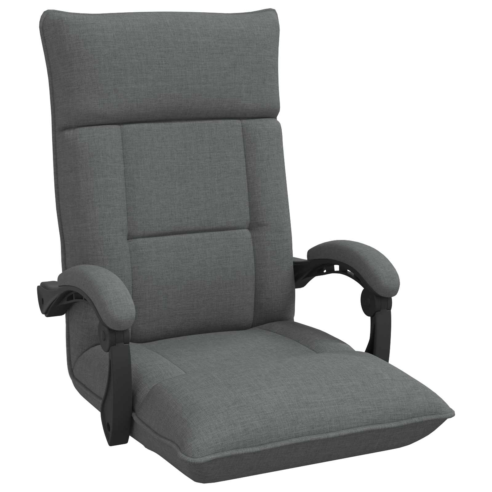 Sedia da Pavimento Grigio scuro 66 x 66 x 80 cm Tessuto | homemem39