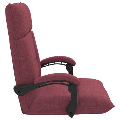Sedia da Pavimento Rosso Vino 66 x 66 x 80 cm Tessuto | homemem39