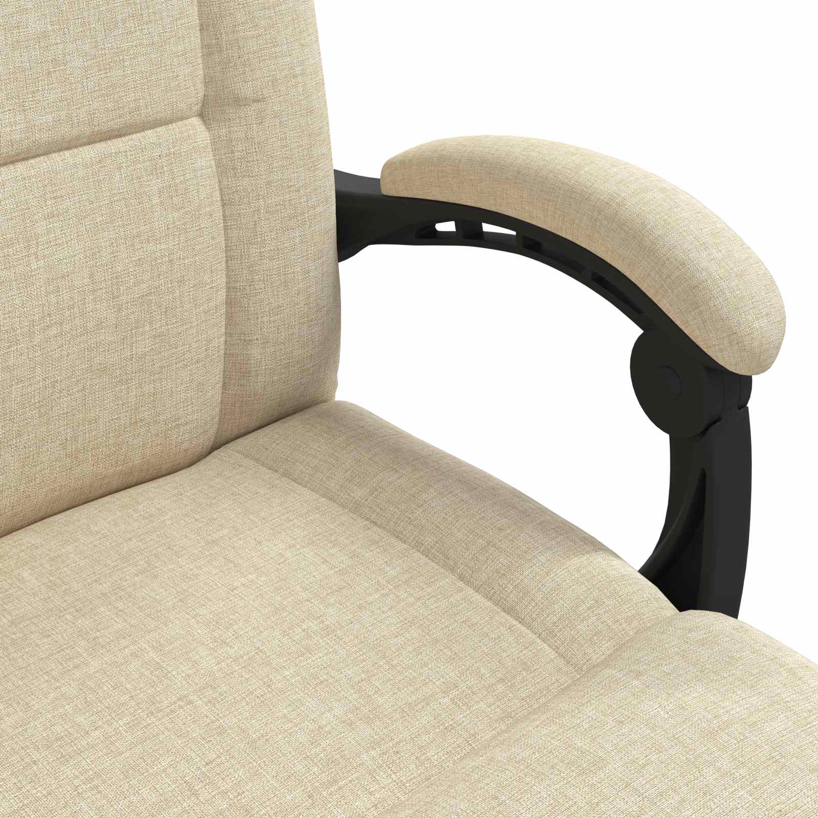 Sedia da Pavimento Crema 66 x 66 x 80 cm Tessuto | homemem39