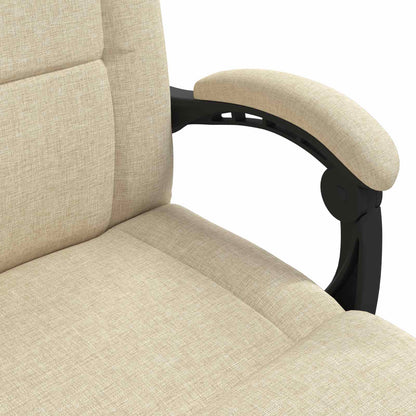 Sedia da Pavimento Crema 66 x 66 x 80 cm Tessuto | homemem39