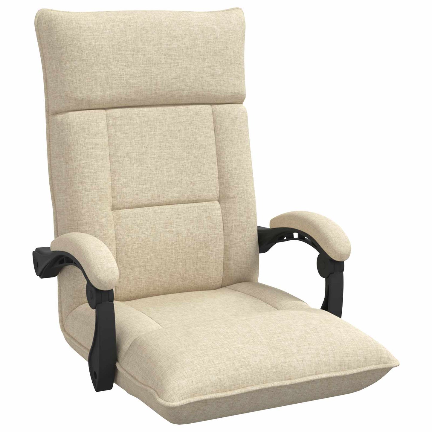 Sedia da Pavimento Crema 66 x 66 x 80 cm Tessuto | homemem39