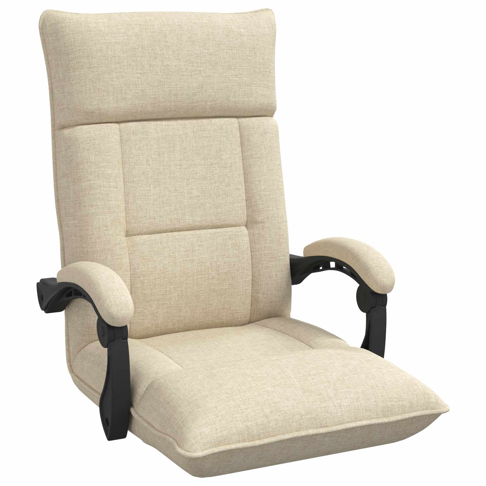 Sedia da Pavimento Crema 66 x 66 x 80 cm Tessuto | homemem39