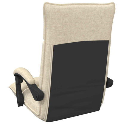 Sedia da Pavimento Crema 66 x 66 x 80 cm Tessuto | homemem39