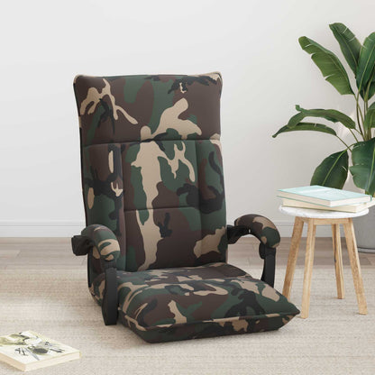 Sedia da Pavimento Verde militare 66 x 66 x 80 cm Tessuto | homemem39
