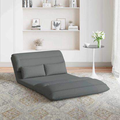 Sedia da Pavimento Grigio scuro 110 x 82 x 55 cm Tessuto | homemem39