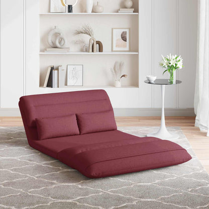 Sedia da Pavimento Rosso Vino 110 x 82 x 55 cm Tessuto | homemem39