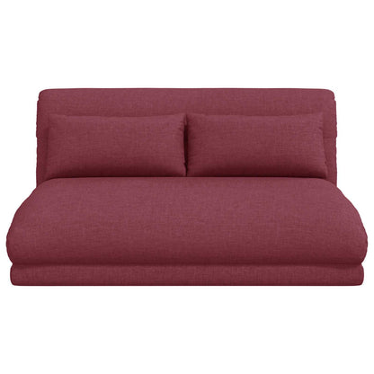 Sedia da Pavimento Rosso Vino 110 x 82 x 55 cm Tessuto | homemem39