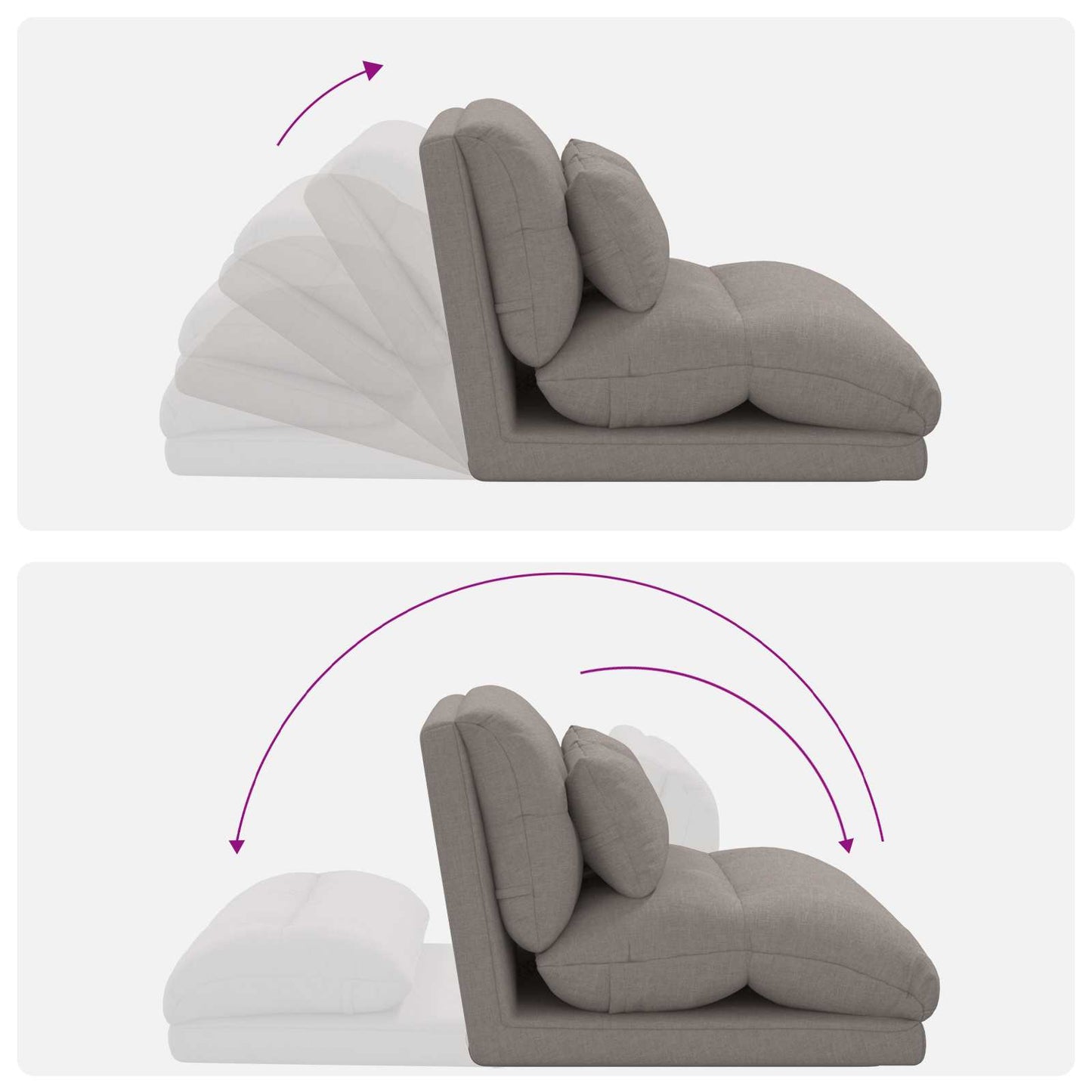 Sedia da Pavimento Talpa 110 x 82 x 55 cm Tessuto | homemem39